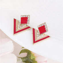 Load image into Gallery viewer, Geometric Black Earring's