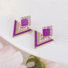 Load image into Gallery viewer, Geometric Black Earring's
