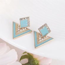 Load image into Gallery viewer, Geometric Black Earring's