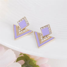 Load image into Gallery viewer, Geometric Black Earring's