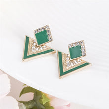 Load image into Gallery viewer, Geometric Black Earring's