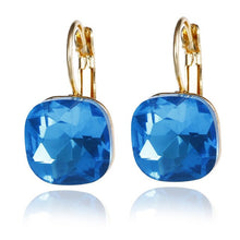 Load image into Gallery viewer, crystal earrings Gold Color 100% Austrian Rhinestone