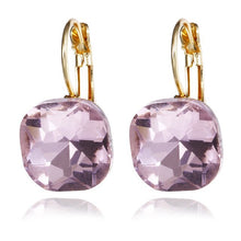 Load image into Gallery viewer, crystal earrings Gold Color 100% Austrian Rhinestone