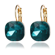 Load image into Gallery viewer, crystal earrings Gold Color 100% Austrian Rhinestone
