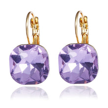 Load image into Gallery viewer, crystal earrings Gold Color 100% Austrian Rhinestone