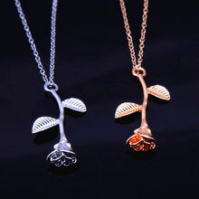 Load image into Gallery viewer, New Pink Rose Gold Flower Choker Statement Necklace