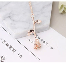 Load image into Gallery viewer, Fashion Jewelry Collier Pink Gold Rose