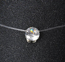 Load image into Gallery viewer, Zircon Necklace And Invisible Transparent Fishing Line Simple Pendant Necklace Jewelry