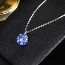 Load image into Gallery viewer, Zircon Necklace And Invisible Transparent Fishing Line Simple Pendant Necklace Jewelry