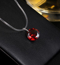Load image into Gallery viewer, Zircon Necklace And Invisible Transparent Fishing Line Simple Pendant Necklace Jewelry