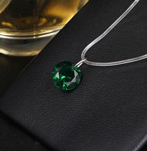 Load image into Gallery viewer, Zircon Necklace And Invisible Transparent Fishing Line Simple Pendant Necklace Jewelry