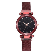 Load image into Gallery viewer, Luxury Women Watches Ladies Magnetic Starry Sky Clock