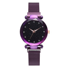 Load image into Gallery viewer, Luxury Women Watches Ladies Magnetic Starry Sky Clock