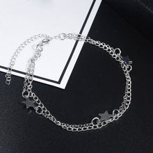 Load image into Gallery viewer, Multi Layer gold/silver Star Pendant Chain Ankle Foot Beach leg Bracelet Charm Jewelry Gift