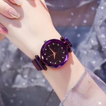 Load image into Gallery viewer, Luxury Women Watches Ladies Magnetic Starry Sky Clock