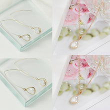 Load image into Gallery viewer, Simple Water Drop Design Crystal Pendant Necklace
