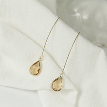 Load image into Gallery viewer, Simple Water Drop Design Crystal Pendant Necklace