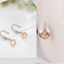 Load image into Gallery viewer, Simple Water Drop Design Crystal Pendant Necklace