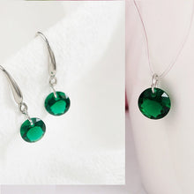 Load image into Gallery viewer, Simple Water Drop Design Crystal Pendant Necklace