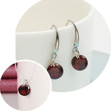 Load image into Gallery viewer, Simple Water Drop Design Crystal Pendant Necklace