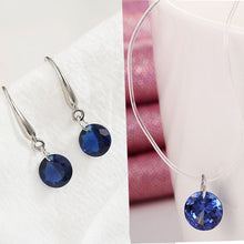 Load image into Gallery viewer, Simple Water Drop Design Crystal Pendant Necklace