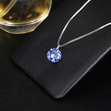 Load image into Gallery viewer, Simple Water Drop Design Crystal Pendant Necklace