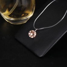 Load image into Gallery viewer, Simple Water Drop Design Crystal Pendant Necklace