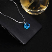 Load image into Gallery viewer, Simple Water Drop Design Crystal Pendant Necklace