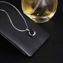 Load image into Gallery viewer, Simple Water Drop Design Crystal Pendant Necklace