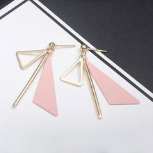 Load image into Gallery viewer, Metal triangle Simple fashion jewelry geometric drop earrings