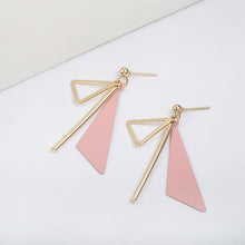 Load image into Gallery viewer, Metal triangle Simple fashion jewelry geometric drop earrings