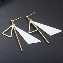 Load image into Gallery viewer, Metal triangle Simple fashion jewelry geometric drop earrings
